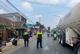 Kecelakaan Maut di Jalan Raya Sukabumi-Bogor, Pemotor Meninggal Usai Hantam Truk Boks