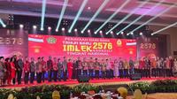 Perayaan Imlek 2576 Kongzili Tingkat Nasional tahun 2025 di Sutan Raja Hotel, Kabupaten Minahasa Utara, Sulut, pada Minggu (9/2/2025), dihadiri para tokoh lintas agama.