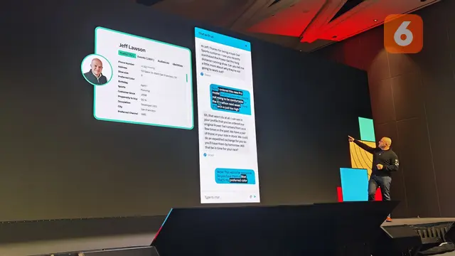 CEO Twilio, Jeff Lawson, sampaikan keynote di acara Twilio Signal 2023 di Singapura, Rabu (15/11/2023). (Liputan6.com/ Yuslianson)