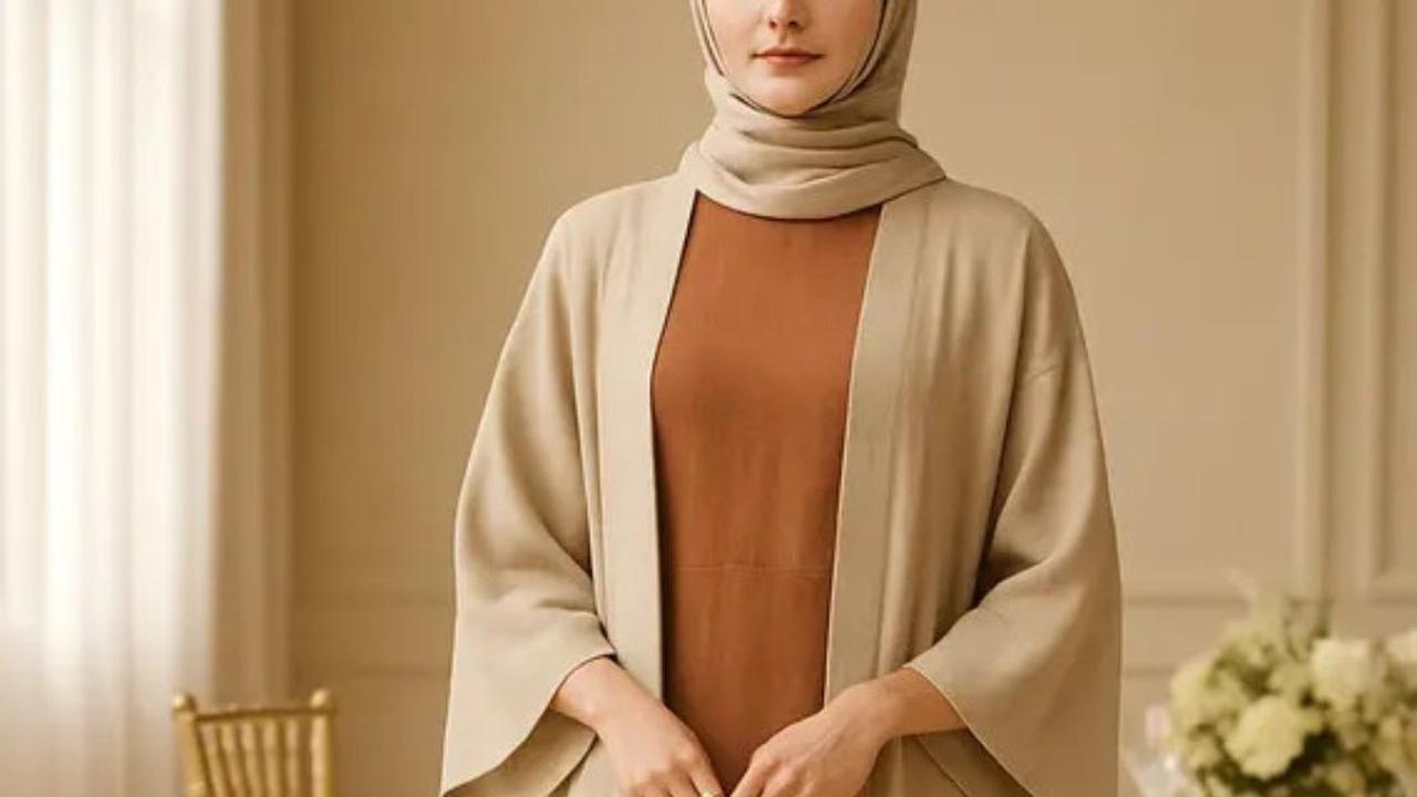 8 Model Long Dress Polos Kombinasi Outer Kimono Terbaru 2025, Bisa untuk Nongkrong hingga Pesta