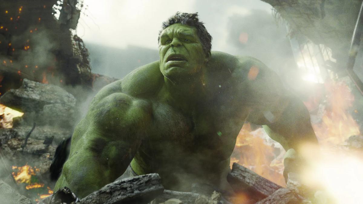 Hulk adalah salah satu pencapaian efek visual dalam THE AVENGERS.
