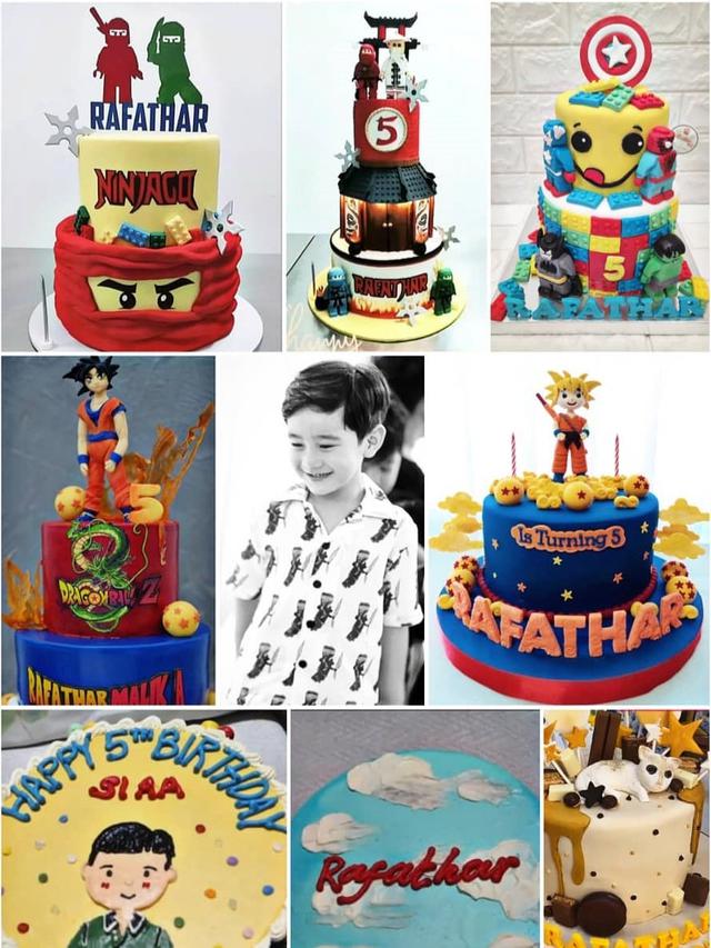 5 Potret Kue Ulang Tahun Rafathar Dari Usia 1 Sampai 5 Tahun, Selalu Bertema Unik. (Sumber: Instagram/chevirgo)