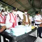 Kepala BNPB Doni Monardo mengunjungi Sekolah Tinggi Penerbangan Indonesia (STPI) di Curug, Tangerang, Sabtu (6/3/2021) guna tinjau persiapan KBM tatap muka. (Badan Nasional Penanggulangan Bencana/BNPB)