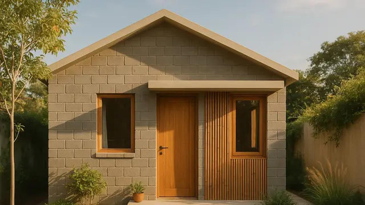 8 Model Rumah Kecil 1 Kamar dari Batako, Cocok untuk Pasangan Muda