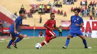 Timnas Indonesia U-19 mengalahkan Thailand 2-1, Sabtu (14/7/2018) di Stadion Gelora Delta, Sidoarjo. (Bola.com/Aditya Wany)