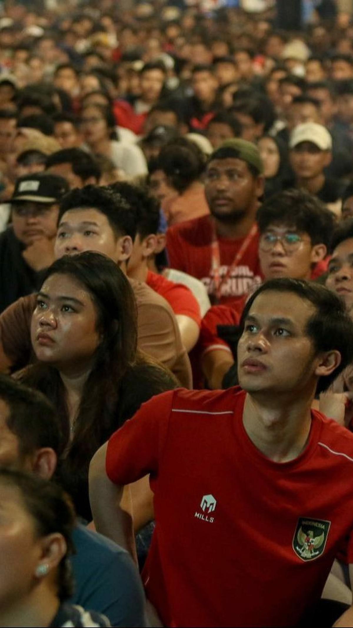 Seperti diketahui Timnas U-23 Indonesia gagal meraih tiket terakhir ke Olimpiade Paris 2024 usai kalah dari Guinea. Garuda Muda takluk dengan skor 0-1. Foto: Liputan6.com / Herman Zakharia