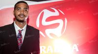 Bek Arema Cronus, Hasim Kipuw saat peluncuran Torabika Soccer Championship 2016 di Hotel Mulia, Senayan, Senin (18/4/2016). (Bola.com/Vitalis Yogi Trisna)