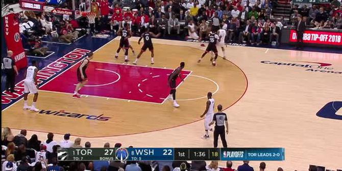 VIDEO : Cuplikan Pertandingan Playoffs NBA, Wizards 122 vs Raptors 103