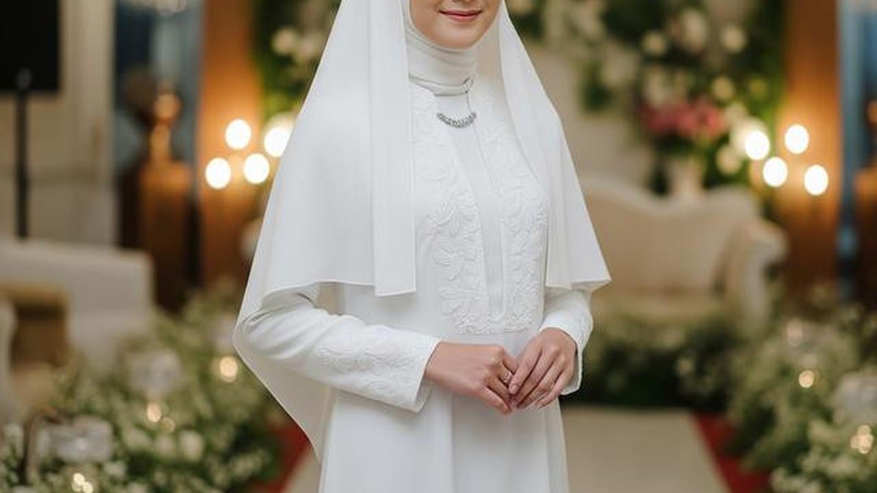 9 Model Gamis Putih Simple dan Elegan untuk Acara Syukuran, Tampil Anggun dan Bersahaja