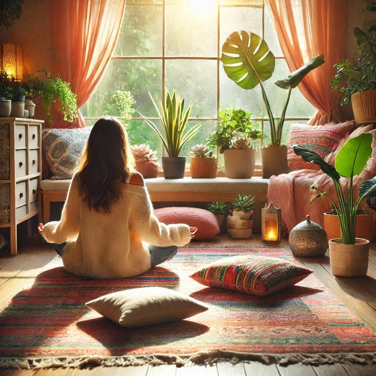 Ilustrasi Duduk Bersila