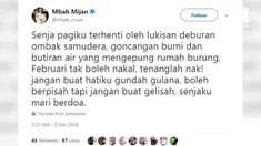 Mbah Mijan kembali berkicau tentang penerawangannya. Kali ini Mbah Mijan menyebut bulan Februari.