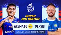 Saksikan pertandingan Super Big Match BRI Liga 1: Arema vs Persib hanya di Vidio. (sum. doc. vidio.com)
