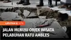 Pergerakan tanah di Kabupaten Sukabumi, Jawa Barat, terus meluas. Kali ini mengakibatkan jalan menuju obyek wisata Pelabuhan Ratu ambles, sehingga membahayakan pengendara.