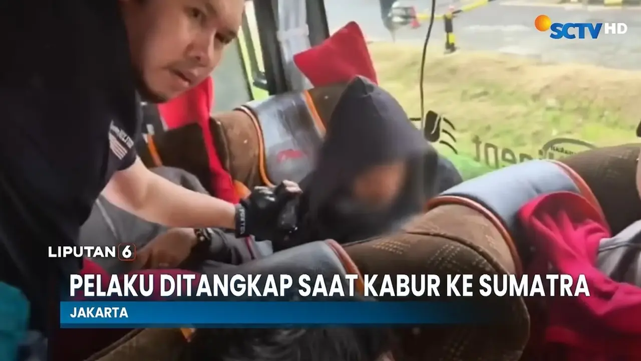 Penangkapan suami siri cucu Mpok Nori. (YouTube/ Liputan6 - SCTV)
