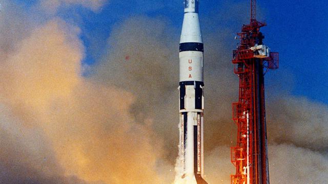 Peluncurkan Pesawat Apollo 7. (Liputan6.com/NASA Gov)