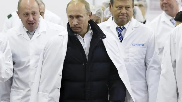 Yevgeny Prigozhin dan Vladimir Putin.
