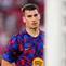 Kiper Barcelona, Dominik Livakovic, mendapatkan debutnya ketika menghadapi Sevilla, Minggu (20/9/2026) dini hari WIB. (AP Photo/Jose Breton)