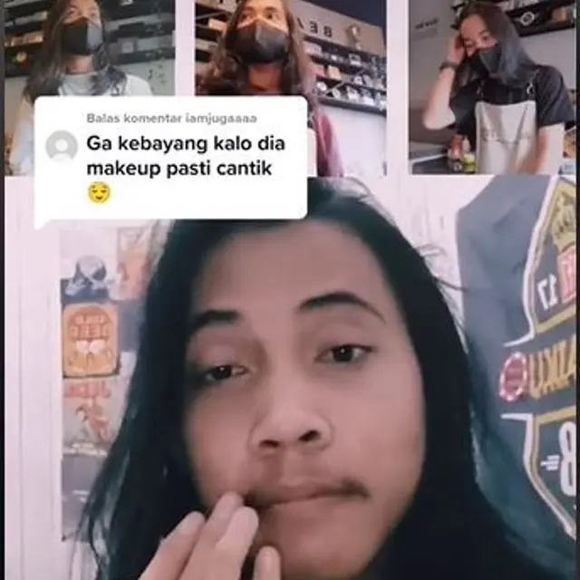 Pria Berambut Panjang Didandani Mirip Wanita, Hasilnya Bikin Pangling dan Takjub