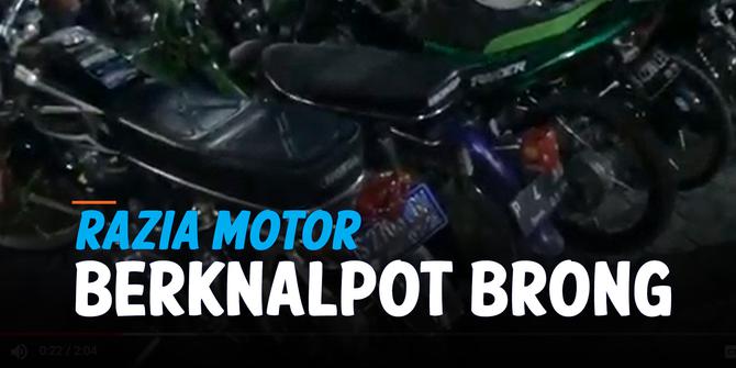 VIDEO: Ratusan Motor Berknalpot Brong disita Polisi