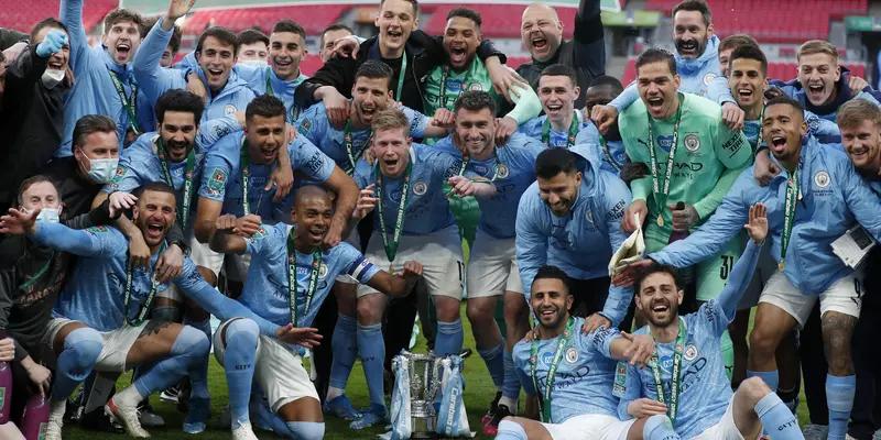 Kalahkan Tottenham, Man City Pertahankan Gelar Piala Liga Inggris 4 Kali Beruntun