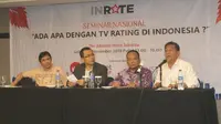 Deddy Mizwar. di acara seminar rating TV di Indonesia. foto: istimewa