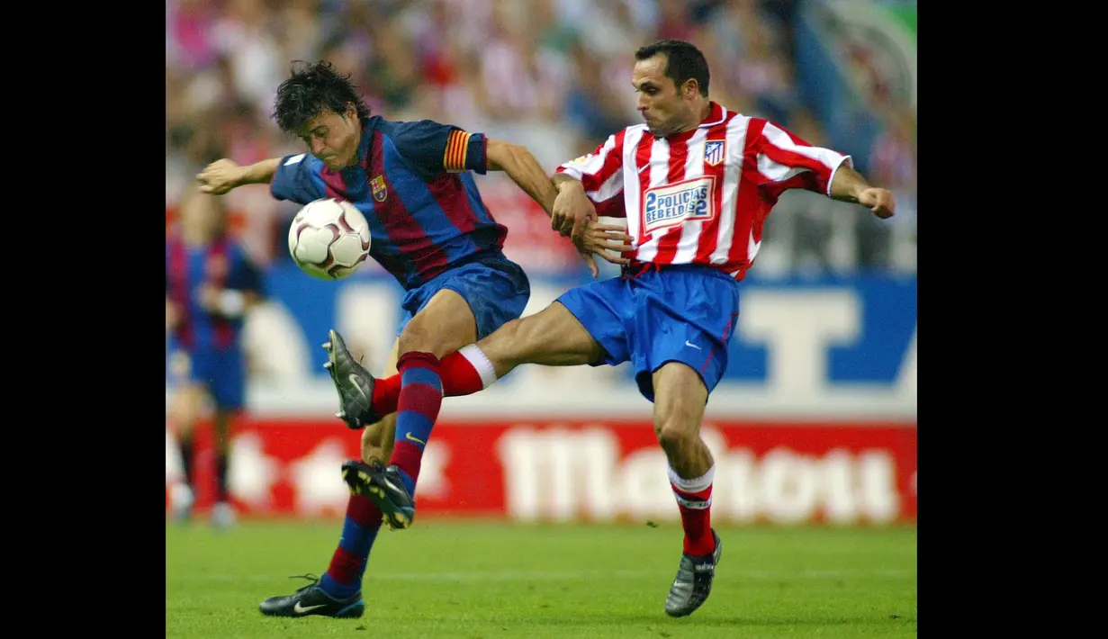 Sergi meninggalkan Barcelona pada musim panas 2002. Ia kemudian pindah ke Atletico Madrid. Setelah tiga musim membela Atletico, Sergi Barjuan gantung sepatu pada akhir musim 2004-2005. (AFP/Javier Soriano)