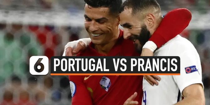 VIDEO: Duel Panas Portugal Vs Prancis Berujung Imbang 2-2