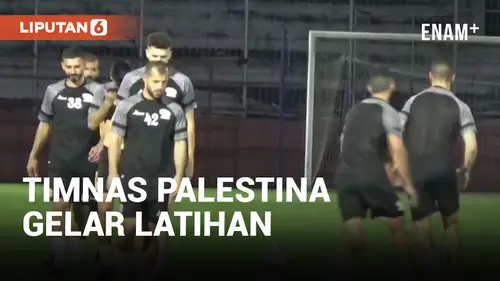 VIDEO: Jelang FIFA Matchday Timnas Palestina Gelar Latihan di Gelora Bung Tomo Surabaya