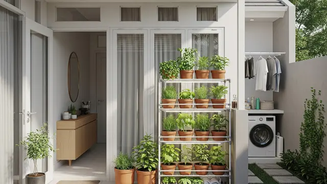 9 Desain Rumah Minimalis dengan Kebun Dapur di Area Cuci dan Jemur, Solusi Lahan Terbatas