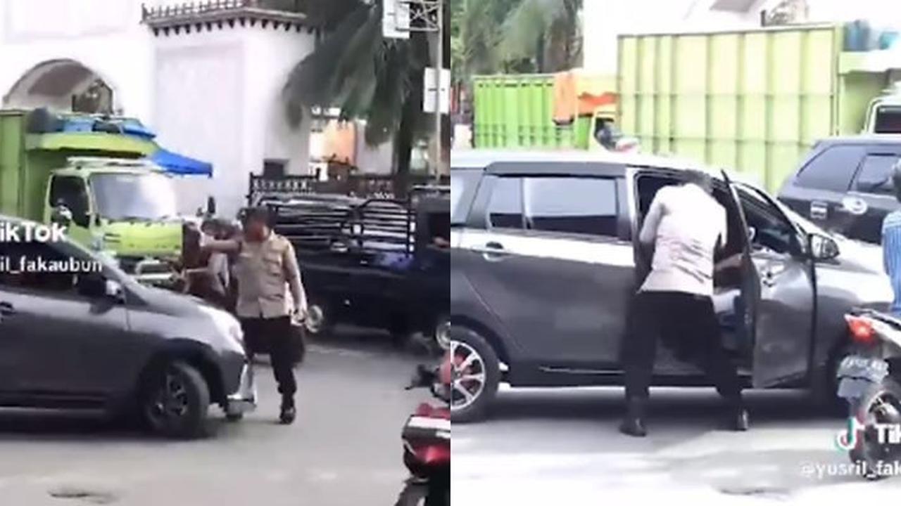 Rekaman Video Polisi di Ambon Banting Pemobil di Tengah Jalan, Cuma karena Diprotes Naik Pitam