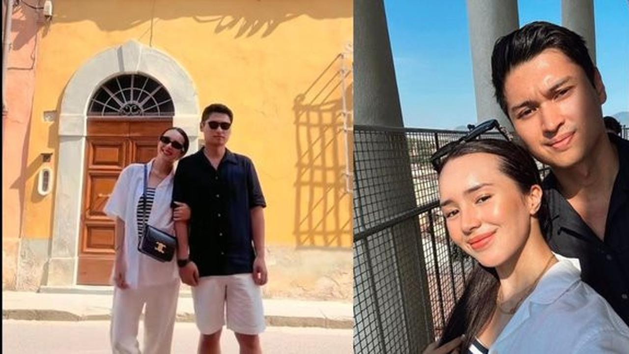 Foto-foto Mesra Beby Tsabina dan Rizki saat Honeymoon ke Italia, Romantis Banget Pakai Baju Couple
