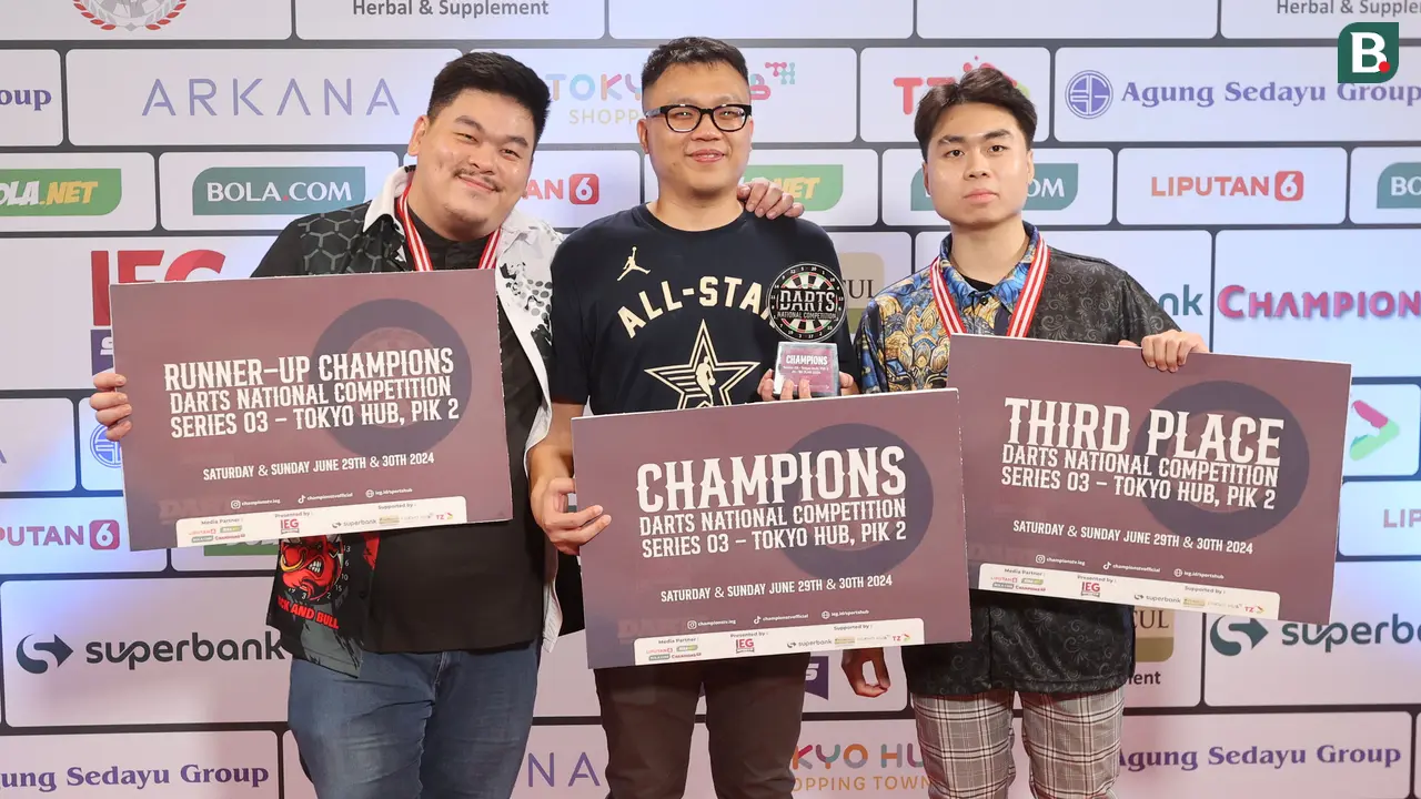 Foto: Aksi Memukau Benny Tandean, Debutan Langsung Jadi Juara Darts National Competition Series 03