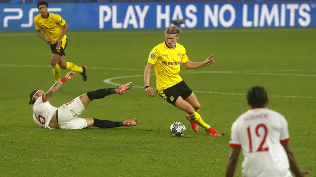 FOTO: Halaand Borong Dua Gol, Borussia Dortmund Tundukkan Sevilla