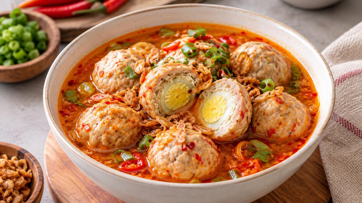 Resep Bakso Telur Kuah Pedas, Sajian Hangat yang Bikin Selera Makan Makin Naik