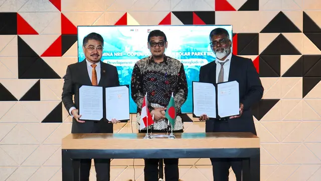 Pertamina NRE (New & Renewable Energy)  menandatangani Nota Kesepahaman (Memorandum of Understanding/MoU) dengan Copenhagen Urban Solar Parks BD Ltd (CUSP) untuk menjajaki kerja sama pengembangan sektor energi terbarukan di Bangladesh.