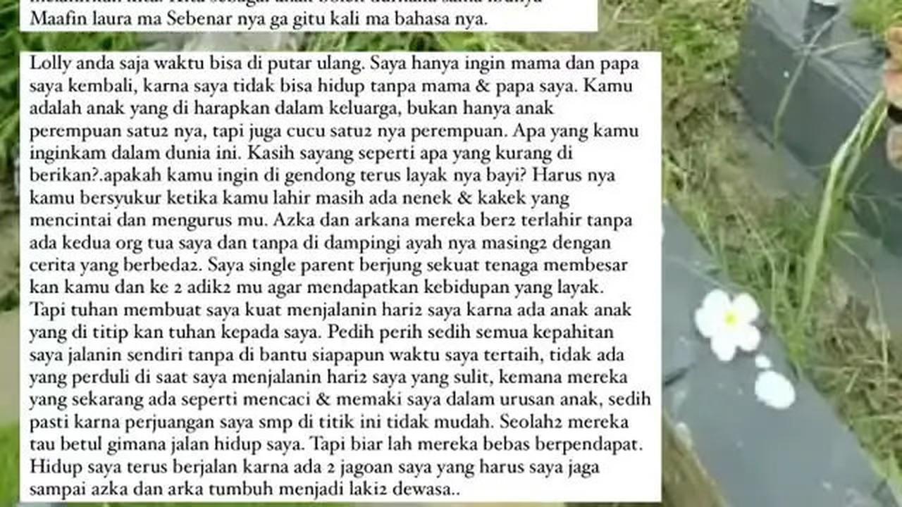 Lolly Singgung Ibu Durhaka, Nikita Mirzani Ngadu ke Almarhum Ibunda Sampai Unggah Video Kuburan