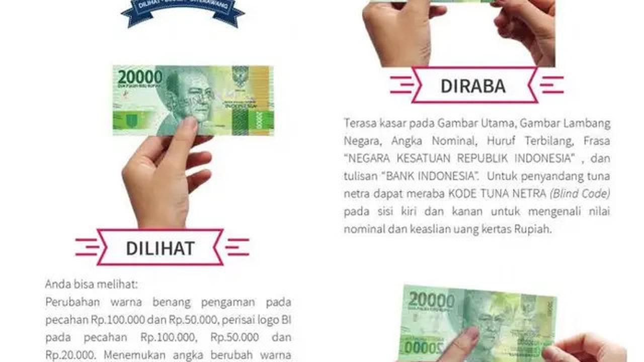 Ciri-Ciri dan Cara Mengecek Uang Asli atau Palsu, Perhatikan Warna hingga Gambar Tersembunyi