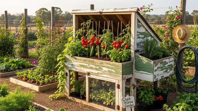 Ide Kebun Sayur dari Bekas Kandang Ayam Tidak Terpakai/Gemini AI