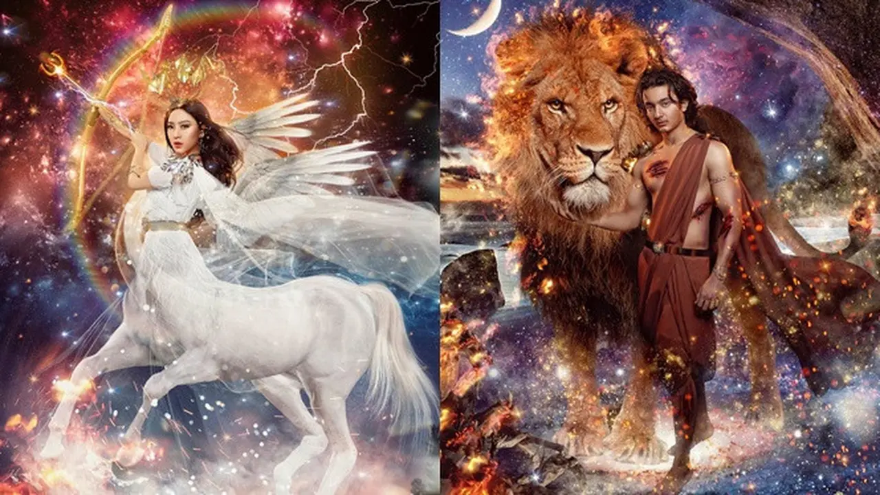12 Pesona Seleb Saat Pemotretan Bertema Zodiak Ini Keren Banget