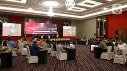 Komisi Pemilihan Umum (KPU) Kota Jakarta Pusat melakukan rekapitulasi tingkat kota hasil  Pemilihan Gubernur DKI Jakarta 2024 pada Rabu (4/12/2024) di Merlyn Park Hotel. (Liputan6.com/Herman Zakharia)