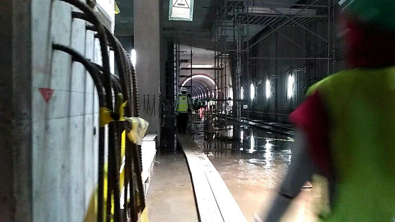 Proyek MRT Jakarta bawah tanah