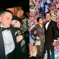 Dikenal couple goals, Christian Sugiono dan Titi Kamal tampil kompak di acara resepsi Jessica Mila mengenakan busana serba hitam. [Foto: IG/titi_kamall].