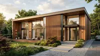 8 Inspirasi Fasad Kayu dan Kaca yang Membuat Rumah Terlihat Hangat dan Modern, Konsep Sederhana tapi Terlihat Mewah