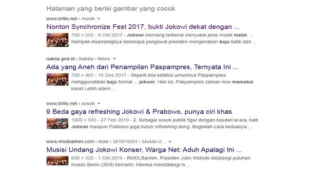 Gambar Tangkapan Layar Penelusuran dengan Google Reverse Image