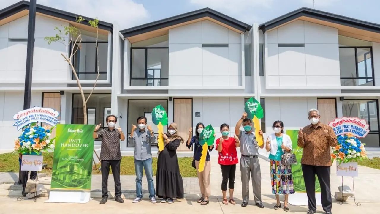 Perumahan modern Rolling Hills Karawang mulai melakukan serah terima unit rumah kepada konsumen. (Dok MPU)
