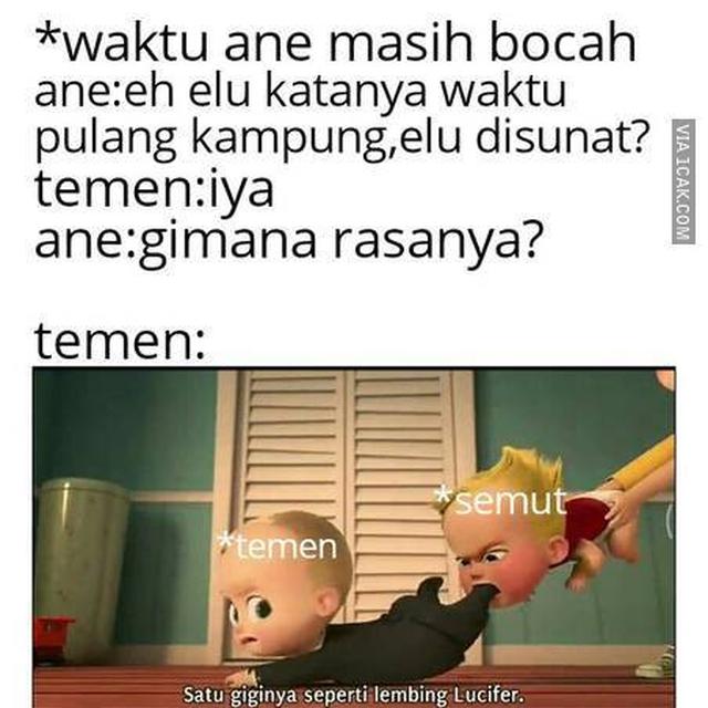 6 Meme Ketakutan Bocah Saat Mau Sunat Ini Bikin Ngakak
