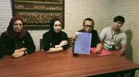 Konferensi pers kasus KDRT Ibu Bhayangkari di Makassar (Liputan6.com/Eka Hakim)