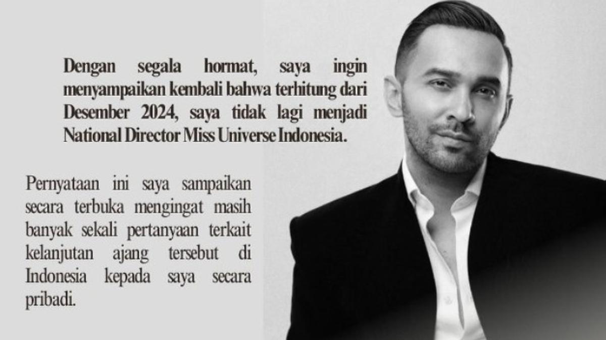 Teuku Zacky Umumkan Mundur dari Miss Universe Indonesia, Singgung soal Otoritas
