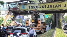 Evakuasi JPO Tendean, Macet Mengular di Sejumlah Jalan