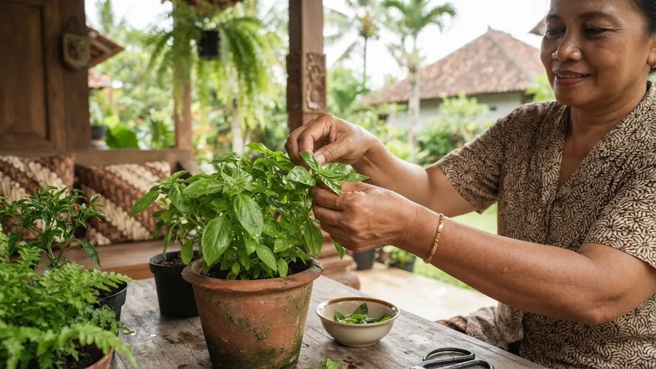 cara menanam kemangi agar terus menghasilkan daun
